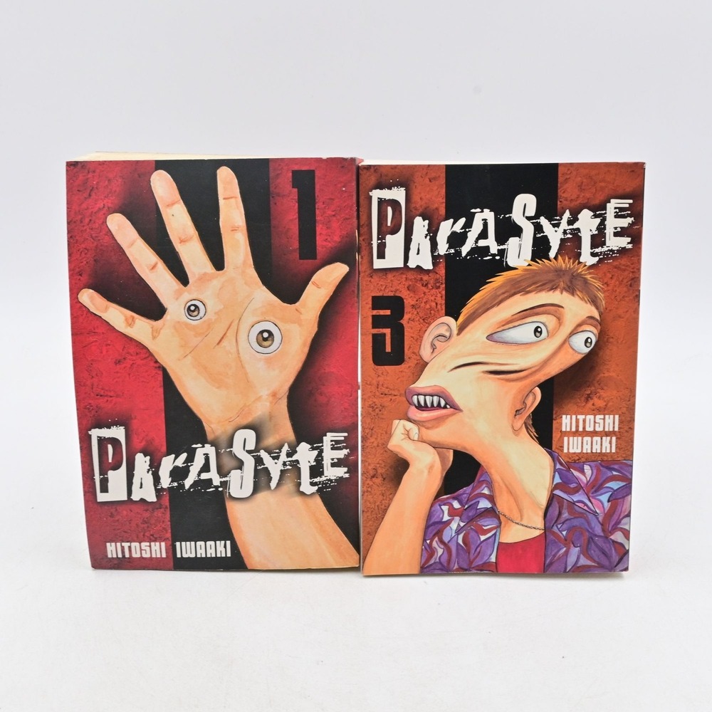 Parasyte Manga Volume 1 & 3 By Hitoshi Iwaaki Paperback English Edition